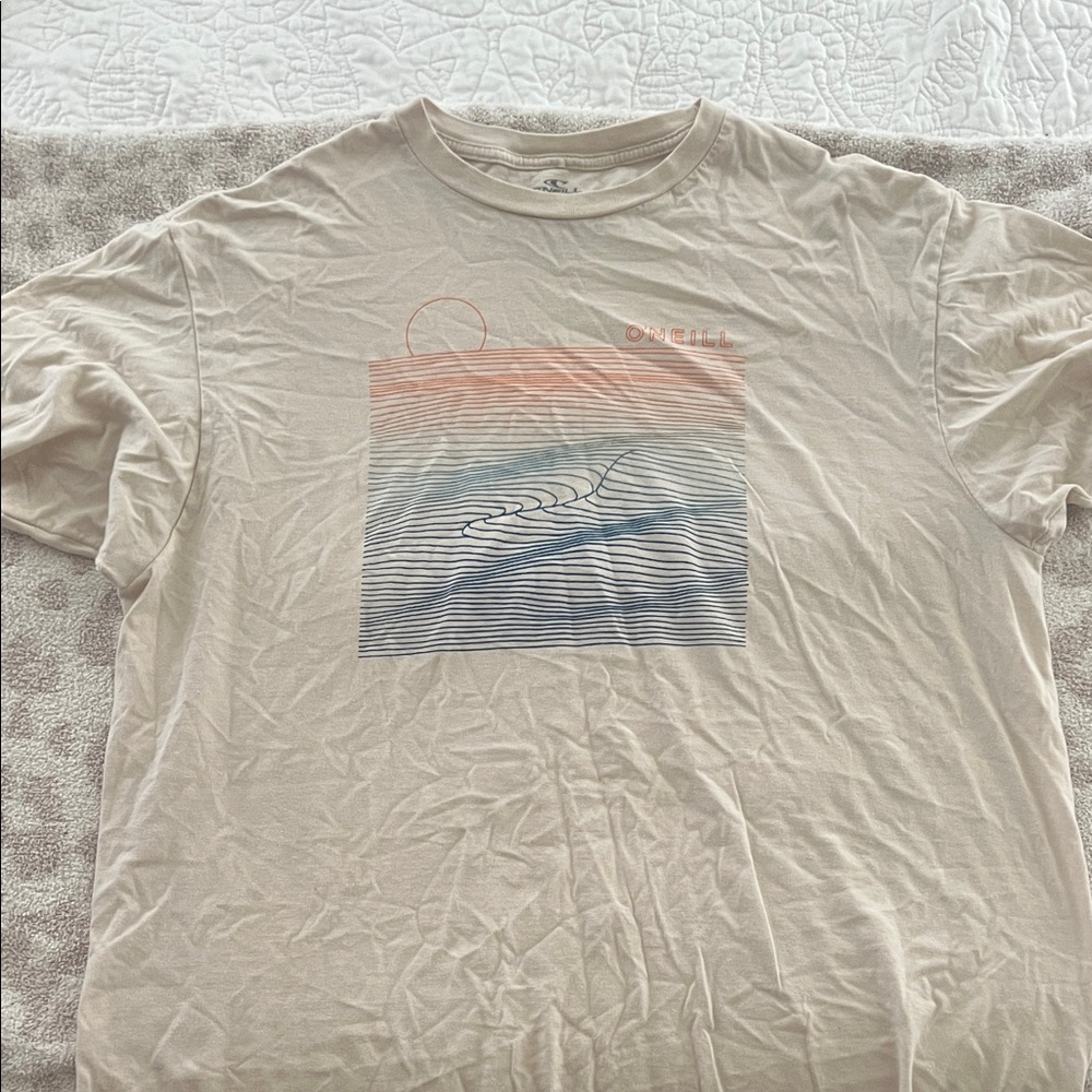 O'Neill Men's Tan Wave Graphic Tee